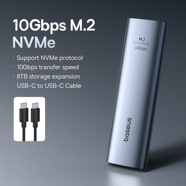 Корпус для NVMe SSD Baseus M2 алюминиевый